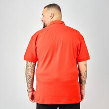 Men's Plus Size Polo Shirt Zero Kelvin Premium Piqué Elastane, Non-Cutting, Comfortable And Perfect Fit, Breathable, Elegant Casual Style, Large Sizes G1 G2 G3 G4 G5 - 紅色 - 查看 5