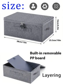 Adult Toy Storage Box Password Lock Discreet Organizer Secure Case For Vibrators Accessories Bedroom Storage Privacy Protection Box - 1pc - View 5