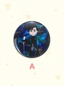 1 chiếc/6 chiếc huy hiệu cài áo hình nhân vật chibi dễ thương Alien Stage 4.4cm/1.73inch, huy hiệu cài áo hình anime nền lấp lấp lánh Kawaii với các nhân vật Ivan, Till, Mizi, Sua, Hyuna & Luka, kiểu Rock & Angel-Demon, thích hợp để cài lên quần áo, túi xách, ba lô, món quà hoàn hảo cho người hâm mộ anime Alien Stage. - Nhiều màu - Xem 15
