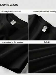 Men T-Shirts - 黑色 - 查看 4