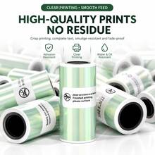 53mm Holographic Thermal Paper Rolls For Mini Printers – Self-Adhesive Sticker Paper, Multi-Color Silver/Purple/Gold/Cyan – Perfect For DIY Crafts, Journals, Scrapbooking, Labeling & Decorations - View 4