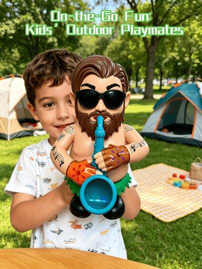 Interesting Electric Musical Cartoon Saxophone Hand Toy, Electric Early Education Toy, Cartoon Electric Walker Toy, Dancing Saxophone Uncle, Dancing Uncle Holding Saxophone, Enlightenment Toy, Interactive Dancing Uncle Music Toy