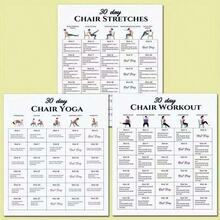 Morning & Evening Yoga Practice Chart - Complete Yoga Sequence Step-By-Step Flowchart, Yoga Art Practice Wall Hanging, Size 20.32X25.4cm Frameless Design, Suitable For Beginners And Advanced Users - Multicolor - View 9