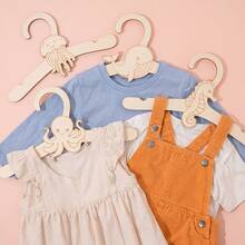 Wooden Baby/Kids Clothes Hanger, DIY Creative Wild Animal Zoo Kindergarten Decor Storage Rack - Multicolor - View 9