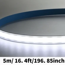 LITSHOW 高亮度 COB USB LED 燈條，無光點柔性 LED 燈，適用於廚房櫥櫃、臥室床頭板、化妝台、辦公桌、展示櫃、書架、寵物圍欄、電視背景及聖誕裝飾 - 日白 6000K - 查看 5