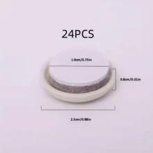 8PCS*45mm/12PCS*32mm/24PCS*25mm 自黏式家具滑墊，可重複使用且無噪音的家具腿滑墊，家具地毯移動墊，重型椅子腿地板保護墊，硬木地板移動墊 - A - 查看 12