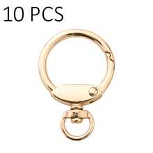 Bộ 4/6/10 móc khóa lò xo bằng hợp kim kẽm, vòng kim loại thích hợp cho ốp điện thoại, túi xách, móc chìa khóa, đồ trang trí Halloween. - Bạc - Xem 15