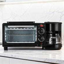 AMERZIS Breakfast Machine Toaster Sandwich Toast Coffee Machine Small Appliances 3-In-1 Multifunctional Household Bread Machine - Xem 8