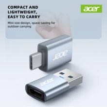 Adaptor Antarmuka Acer dengan USB 3.2 untuk Performa Transfer yang Optimal, Opsi USB-A/USB-C, Casing Paduan Logam, Tekstur Matte, Ringkas dan Ringan, Mudah Dibawa - Grey - View 8