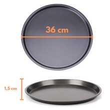 Pizza Pan For Oven, 36 Cm, Freezer , Stainless Steel, Non-Stick, Non-Stick - 查看 4