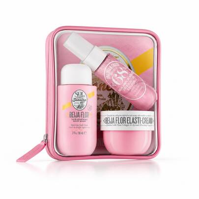  Sol De Janeiro Beija Flor Jet Set – Women's Travel Body Gift Set With Floral & Fruity Notes