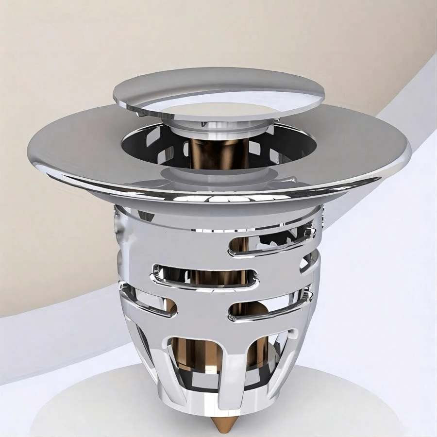 Pop-Up Drain Core With Filter Basket, Suitable For Washbasin, Sink, Bathroom, Kitchen, Bathroom Accessories Bathroom Tools