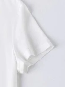 1 camiseta casual de algodón puro para mujer con un diseño divertido, ¡un regalo elegante y versátil para citas! Ligera y transpirable, adecuada para todo tipo de cuerpos, creando sin esfuerzo un look moderno. 180g 100% Algodón. - Blanco - Ver 8