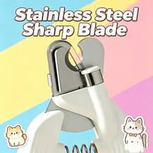 Cat Nail Clippers With LED Light, LED Cat Nail Clippers Stainless Steel Blade For Small Pets Grooming - View 1