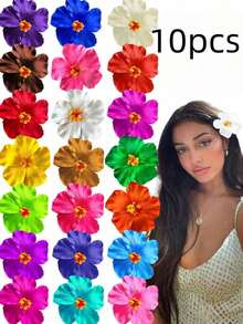 10 chiếc kẹp tóc hoa Hawaii, kẹp tóc hoa dâm bụt và hoa sen dành cho nữ, kẹp tóc hoa giả thời trang, phụ kiện tóc cho kỳ nghỉ hè, tiệc bãi biển, trang phục du lịch mùa thu, phong cách Bohemian, kẹp tóc thanh lịch dành cho nữ, phụ kiện tóc mùa thu/đông, kẹp tóc nữ, đạo cụ chụp ảnh bãi biển, quà tặng ngày Valentine, kẹp tóc dạng càng cua, kẹp tóc, kỳ nghỉ, lễ hội, sinh nhật - Nhiều màu - Xem 16