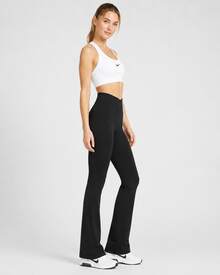 Nike Swoosh Solid Color Crew Neck Pullover Short Medium Support Quick-Drying Padded Sports Bra, Women's, White - White - View 7