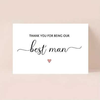 1 Thiệp Mời Phù Rể Chính, Thiệp Cảm Ơn Phù Rể Chính, Thiệp Cưới, Thiệp Ngày Của Cha