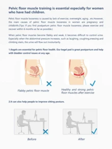 Massage Device For Leg Clamping Exercise, Pelvic Floor Muscle Shaping And Lifting, Lightweight Pelvic Floor Muscle Training, Pelvic Floor Physical Therapy For Bladder Control And Pelvic Floor Exercise For Men And Women - Grey - View 3
