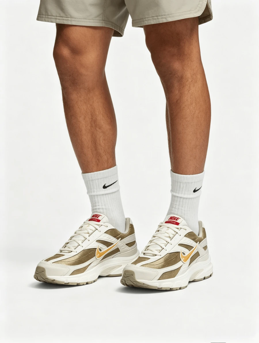 Nike Initiator 男款舒適柔軟緩震耐磨輕便防滑透氣復古休閒鞋白棕色IQ9788-271 - 白棕色 - 查看 1