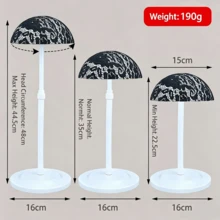 Adjustable Wig Stand With Lace Fabric, 8 Colors Available, Portable Plastic Wig Rack, Suitable For Styling, Drying, Displaying Wigs And Hats - View 4