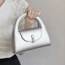 Elegant Small White Women's Handbag, Handbag And Crossbody Bag - New Release - 銀色 - 查看 2