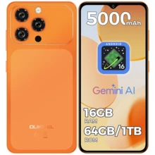OUKITEL C17 Android 16 解鎖手機 2026-12GB+32GB/16GB+64GB/16GB+128GB, 6.52'' 水滴螢幕, 5000mAh 電池智慧型手機, 13MP+5MP 相機, 八核心, 3.5mm 耳機孔 /GPS - 橘色 - 查看 8