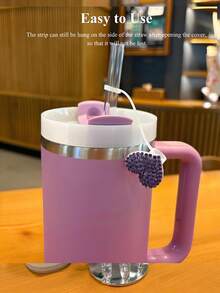 12/4/1pc Bling Heart Straw Covers For Cup -Rhinestone Diamond Valentines Day Straw Toppers, Sparkle Cup Accessories,Bling Rhinestone Hearts Straw Covers Cap Reusable Straw 10mm Silicone Toppers Straw Topper - Multicolor - View 4