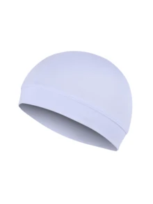 Fashionable Stretchy Silky Wavy Knit Cap, Multifunctional Ice Silk Mesh Sports & Sleep Cap, Suitable As Lining For Outdoor Sports Cycling Running Shower Sun Protection Helmet - A - View 7