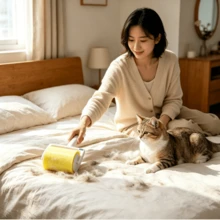 宠物毛发去除粘性滚筒，100米胶带，超强粘性，非常适合去除衣物上的绒毛和宠物毛发，家用便携式粘毛滚筒。 - 1個手把+1卷100公尺的膠帶 - 查看 5