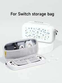 Blue Floral Pattern Protective Case, Compatible With New Switch 2 (2025), Switch NS/Switch OLED/Lite, Accessories For Switch 2 Console, Full Set Including Storage Pouch, Card Slot Base, Switch Protective Cover, Romantic Gift For Switch Players, Gift For Kids/Family - Multicolor - View 15