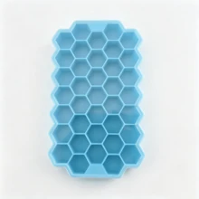1 khay làm đá hình tổ ong, khuôn silicon phủ, hộp làm đá sáng tạo hình tổ ong. - Nhiều màu - Xem 4