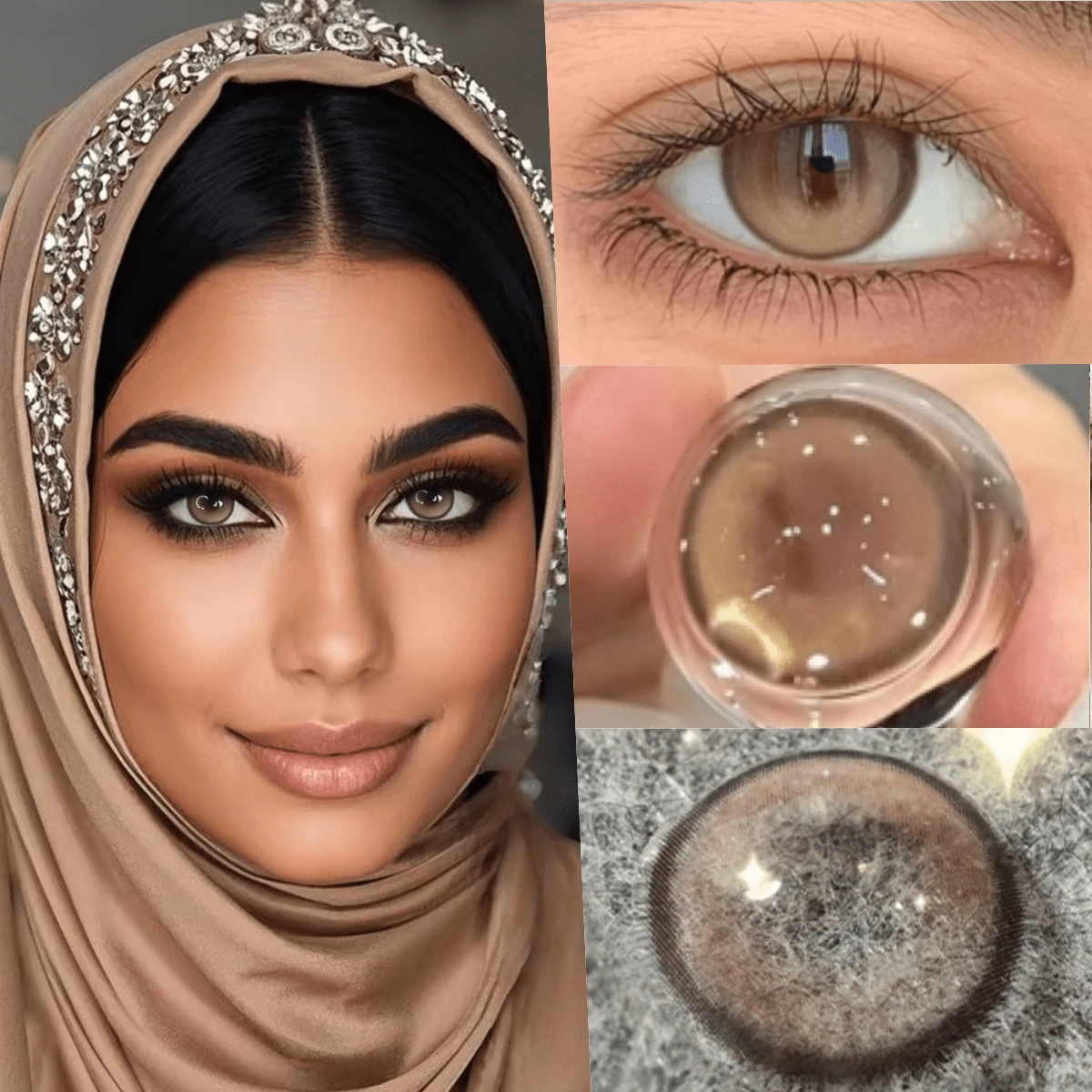 Lalens عدسات لاينز 1 زوج مدة 6 أشهر قابلة للتخلص منها، تصميم كوري عصري بني كهرماني، قطر 14.2 مم و8.6 مم، نسبة مياه 38%، عدسات ملونة طبيعية ناعمة وقابلة للتنفس، لها تأثير تكبير العين، مناسبة للعيون الفاتحة والداكنة، مثالية كمكياج يومي، هدية عيد ميلاد للنساء والفتيات، مناسبة للطلاب في بداية العام الدراسي