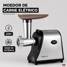 Moedor de Carne Elétrico Doméstico 1500W para Almôndegas Kibes e Recheios - Multicolorido - Visão 9