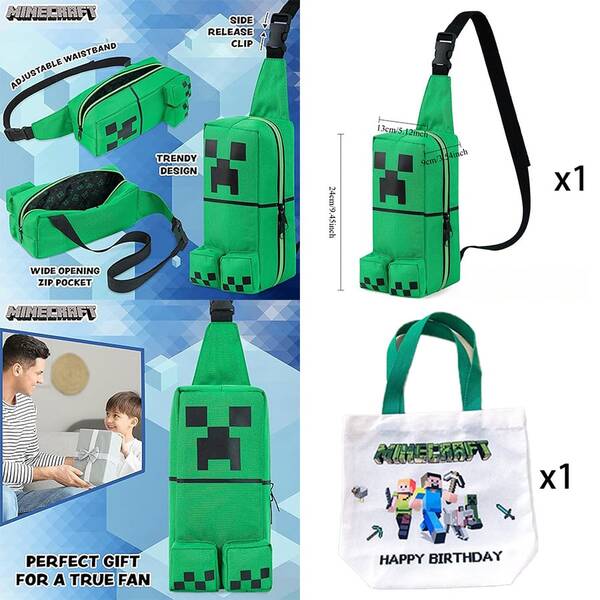  Minecraft 周邊商品：托特包、後背包與單肩包