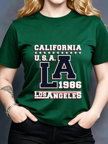 Women's T-Shirt - New Summer 2026 Collection - Casual Short Sleeve Crew Neck - Soft - Versatile Basic Top Ideal For Everyday Wear, Easy To Layer, Machine Washable, Crew Neck - Wardrobe Essential - Women's Going-Out Tops - 黑色 - 查看 11