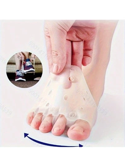 2 piezas Almohadillas de silicona para la parte delantera del pie con diseño ergonómico de panal de 5 agujeros, que ofrecen una excelente absorción de impactos, transpirabilidad y ajuste . Además del cuidado diario de los pies, también puede servir como un accesorio práctico para el arte, las bodas y la decoración del hogar, proporcionando un uso cómodo para zapatos de boda, zapatos formales y combinación en el hogar.