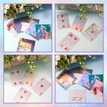 8/20/40pcs Holographic Stickers, Transparent Holographic Vinyl Composite Film, Self-Adhesive Waterproof Transparent Overlay Stickers, No Machine Needed - Gem, Dotted, Colorful, Star Pattern / 8.27x11.7 Inches - Mix - View 4