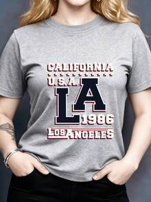 Women's T-Shirt - New Summer 2026 Collection - Casual Short Sleeve Crew Neck - Soft - Versatile Basic Top Ideal For Everyday Wear, Easy To Layer, Machine Washable, Crew Neck - Wardrobe Essential - Women's Going-Out Tops - 黑色 - 查看 9