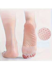 2pcs Silicone Forefoot Pads With Ergonomic 5-Hole Honeycomb Design, Offering Excellent Shock Absorption, Breathability And Secure Fit. Aside From Daily Foot Care, It Can Also Serve As A Practical Accessory For Art, Weddings And Home Decor, Providing Comfortable Wear For Wedding Shoes, Formal Shoes And Home Matching. - Multicolor - View 9