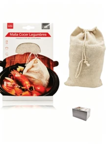24pcs Bolsa de tela de algodón liso con cordón - Bolsa de tela de algodón natural sin blanquear para filtrar hierbas, ideal para preparar café, guisos, caldos de huesos y especias, entre otros - Ver 10