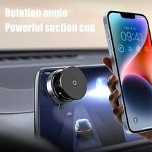 K009 Magnetic Vacuum Car Phone Holder, Intelligent Car Mount 360° Rotation Magnetic Vacuum Adsorption Suction Cup Bracket Car For Gym Kitchen Car Navigation Stand - Multicolor - View 3