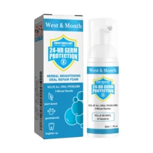 MMRC Pasta Dental Blanqueadora Herbal West&Month, Mousse que Elimina el Mal Olor Bucal, Quita Manchas y Blanquea los Dientes.FNYT DS8J - 1 - Ver 4