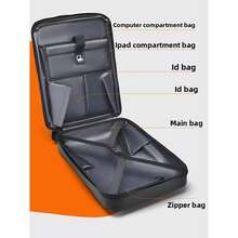 Laptop Backpack, 15.6 Inch Laptop Bag, Waterproof Laptop Backpack, Hard Shell Laptop Backpack, Expandable Laptop Backpack, Multi-Pocket Laptop Bag, Business Travel Backpack, College School Backpack, Outdoor Daypack, Computer Bag For Men Women - View 4