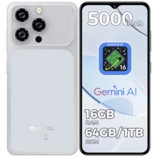 OUKITEL C17 Android 16 解鎖手機 2026-12GB+32GB/16GB+64GB/16GB+128GB, 6.52'' 水滴螢幕, 5000mAh 電池智慧型手機, 13MP+5MP 相機, 八核心, 3.5mm 耳機孔 /GPS - 銀色 - 查看 8