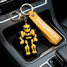 1pc Silicone Robot Keychain Pendant, Suitable For Car, Backpack, Handbag, Ideal Gift For Fans, Children, Birthday, Back To School Season - Multicolor - View 5