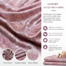 1pc, Exquisite Embroidered Brocade Fabric, 150g/Sqm, Polyester Material, Pre-Cut, Hand Wash Only, Suitable For DIY Handicrafts, Sewing, Clothing And Home Decor - Multicolor - View 20