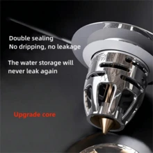 Pop-Up Drain Core With Filter Basket, Suitable For Washbasin, Sink, Bathroom, Kitchen, Bathroom Accessories Bathroom Tools - Bouncing Core Drainer - View 4