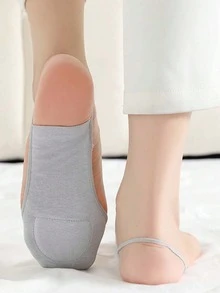 1/3雙女款船型隱形襪，前腳掌加厚墊 - 彩色 - 查看 3