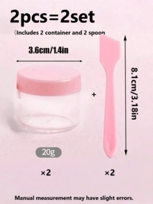 迷你化妝品罐套組，塑膠材質，適用於化妝品與護膚品，多色可選。迷你透明面霜罐附透明蓋，塑膠材質，可用作化妝品試用瓶，小巧便攜，適用於各種顏色的面霜、乳液、口紅、眼影、指甲粉、珠寶、粉餅等，可重複使用，旅行必備。空試用瓶，隨機顏色。 - 彩色 - 查看 9