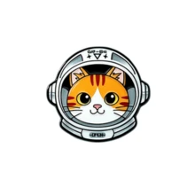 猫咪宇航员珐琅胸针 时尚装饰胸针 衣领徽章 包包徽章 珠宝礼品 - 彩色 - 查看 14